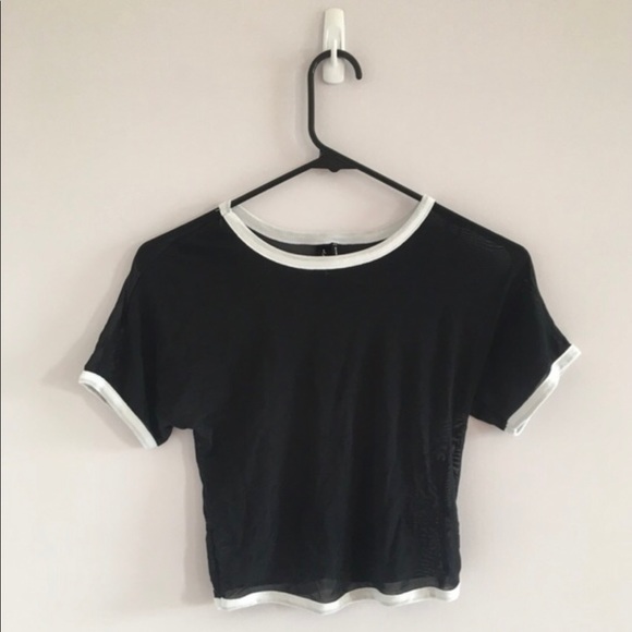 Urban Outfitters Tops - Urban Outfitters Mesh cropped tee Sz M